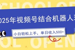 (14128期)2025年视频号结合机器人玩法,操作简单,5分钟一条原创视频,适合零基…