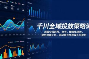 （17285期）千川全域投放策略课：涵盖全域起号、稳号、精细化投放，避免流量泛化，驱动账号快速成长与盈利